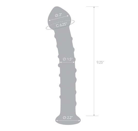 Szklane dildo - Glas Mr. Swirly 25,5 cm